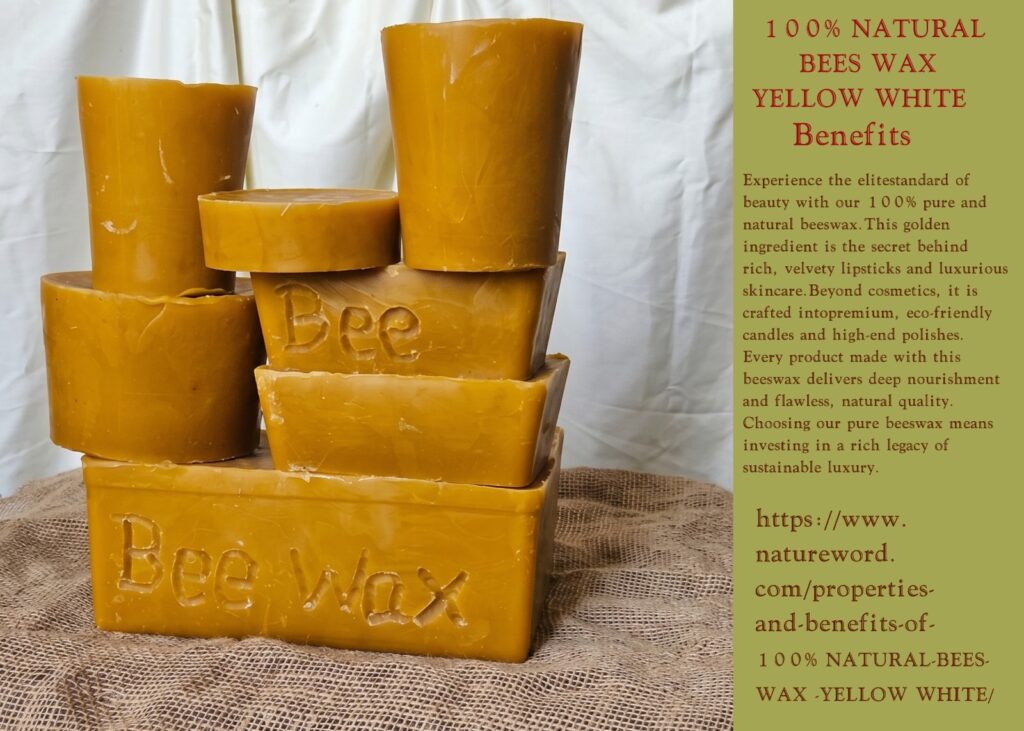 100% natural bees wax yellow white